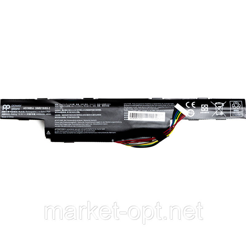 Акумулятор PowerPlant для ноутбуків ACER Aspire F15 F5-573G (AS16B5J) 10.8V 4400mAh, фото 1