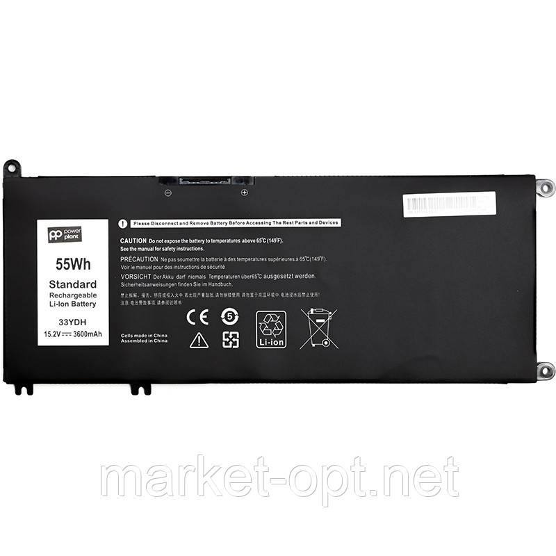 Акумулятор PowerPlant для ноутбуків DELL Inspiron 15 7577 (33YDH) 15.2V 3600mAh, фото 1