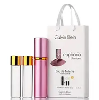 Міні-духи з феномонами жіночі Calvin Klein Euphoria Blossom 3х15 мл