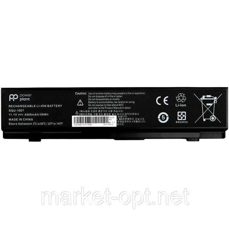 Акумулятор PowerPlant для ноутбуків LG Aurora ONOTE S430 (SQU-1017) 11.1V 4400mAh, фото 1