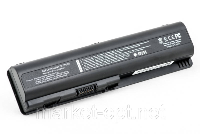 Акумулятор PowerPlant для ноутбуків HP Pavilion DV4 (HSTNN-DB72, H5028LH) 10.8V 5200mAh, фото 1