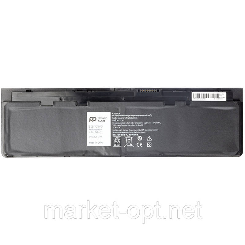 Акумулятор PowerPlant PowerPlant для ноутбуків DELL Latitude E7240 (WD52H, DL7240PJ) 7.4V 4800mAh, фото 1
