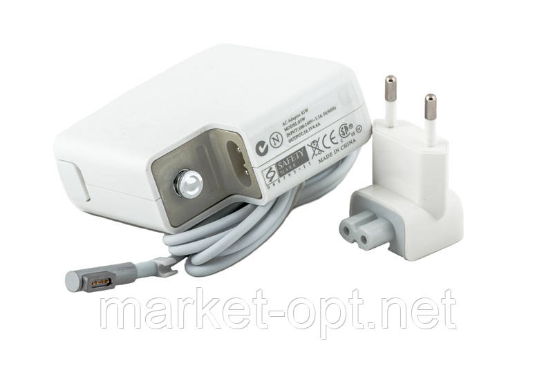 Блок живлення для ноутбуків PowerPlant APPLE 220V, 18.5V 85W 4.6A (Magnet tip), фото 1