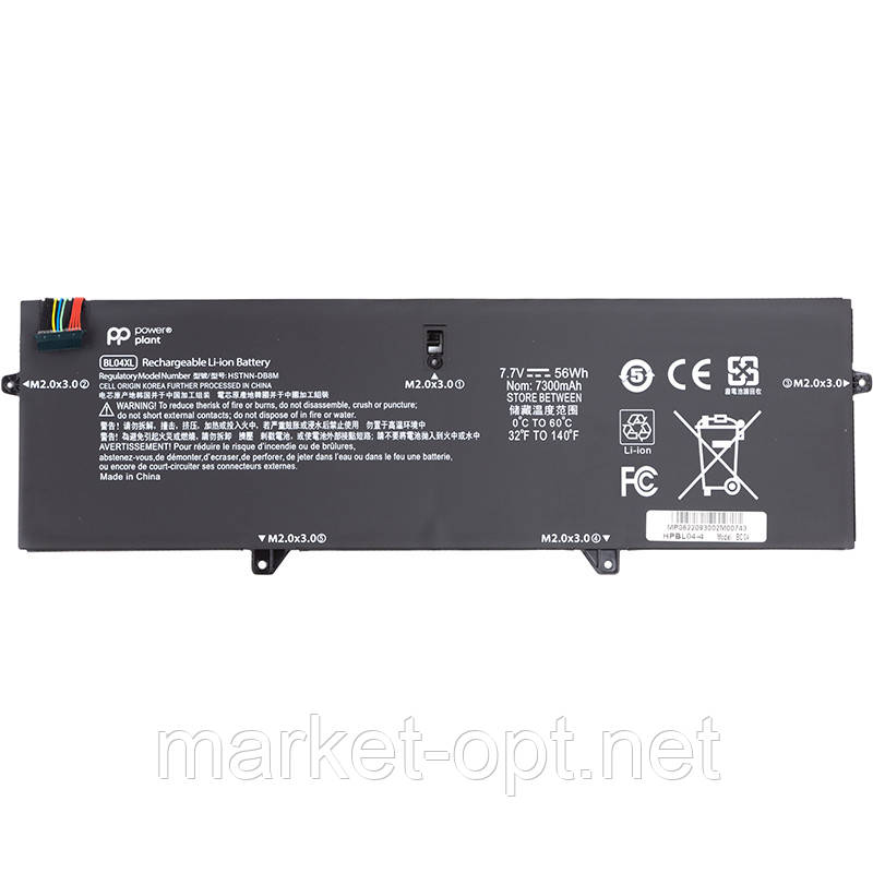 Акумулятор PowerPlant для ноутбуків HP EliteBook X360 1040 G5 (BL04XL) 7.7V 7300mAh