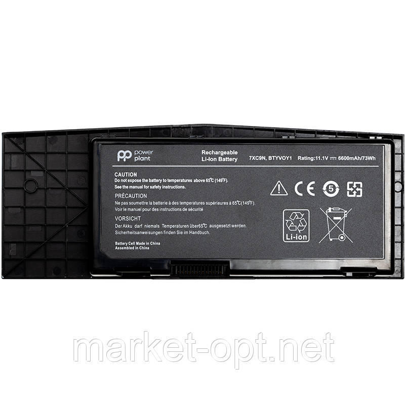 Акумулятор PowerPlant для ноутбуків DELL Alienware BTYVOY1 (7XC9N) 11.1V 6600mAh, фото 1