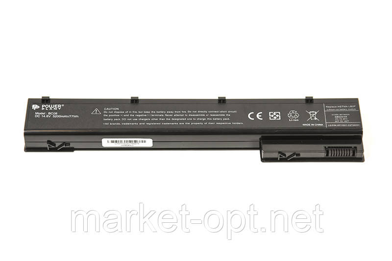 Акумулятор PowerPlant для ноутбуків HP EliteBook 8560w (HP8560LH, VH08XL) 14.8V 5200mAh, фото 1