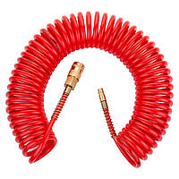 Шланг спіральний поліуретановий (PU) армований 10 м 5.5 х 8 мм REFINE (7013421)