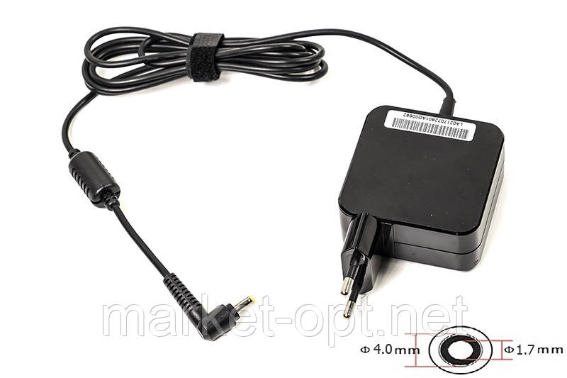 Блок живлення для ноутбуків PowerPlant IBM/LENOVO 220V, 20V 45W 2.25A (4.0*1.7) wall mount, фото 1