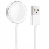 Бездротовий зарядний пристрій для смарт-годин Hoco CW39 iWatch USB 10W білого кольору