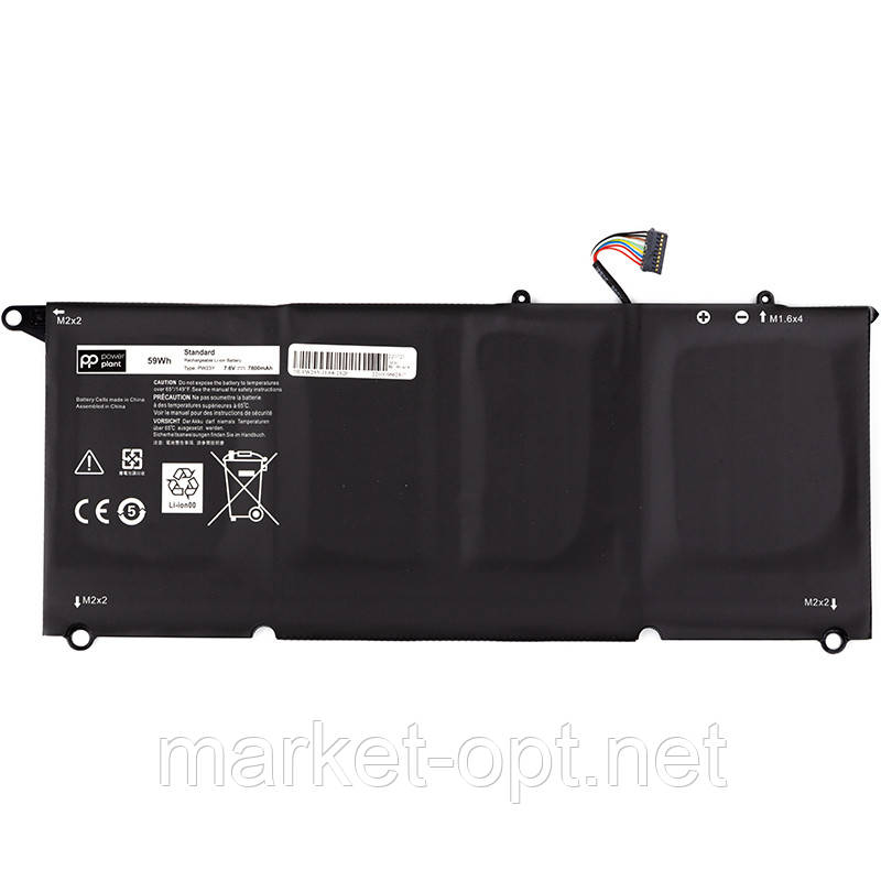 Акумулятор PowerPlant для ноутбуків Dell XPS 13 9360 (PW23Y) 7.6V 7800mAh