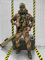 Тактический демисезонный костюм Soft Shell 5 в 1 пиксель Мужской армейский костюм на флисе