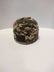 Шапка флісова піксель ліпучка