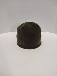 Шапка флісова хакі Тризуб