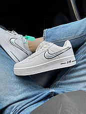 Чоловічі кросівки Nike Air Force 1 Low 07 Essential White Metallic Silver DD1523-100, фото 4