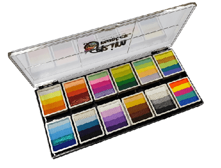 ПАЛІТРА АКВАГРИМ GrimMaster SPLIT CAKES COLORS Santorini 120 G, фото 1
