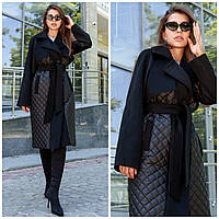 Жіноче демісезонне пальто ПВ-305 чорний