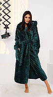 Махровий жіночий халат Шарпей довгий