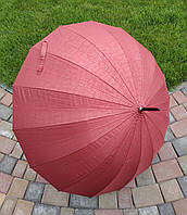 Зонт трость женский красного цвета с чехлом