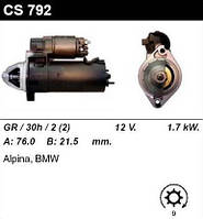 Стартер на BMW Serie 5 3.0, 3.5, 4.0, 4.4, Serie 7 3.0, 3.5, 4.0, 4.4, Serie 8 4.0, 4.4, 0001110072