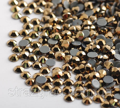 Стрази термоклейові Premium GOLD AURUM SS20 Hot Fix 1440 шт.