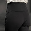 Штани для вагітних зимові утепленні спортивні чорного кольору, фото 5