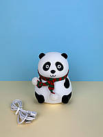 Дитячий силіконовий світильник нічник "Панда"
