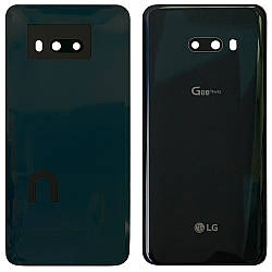 Задня кришка LG G8X ThinQ G850UM (чорна Оригінал зі склом камери)