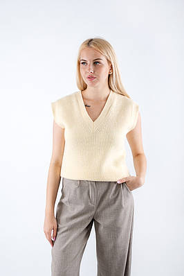 Жилет жіночий молочний 63005 (2000000114187)