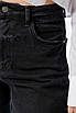 Джинси жіночі МОМ з високою посадкою чорні 23373-S (2000000114446), фото 5