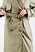 Жіночий тренч з котону хакі 24953 (2000000114804), фото 3