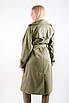 Жіночий тренч з котону хакі 24953 (2000000114804), фото 5