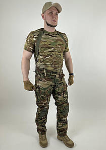 Брюки з наколінниками Commander Мультикам,Тактичні штани для військових,Штани камуфляжні чоловічі мультикам 48-50