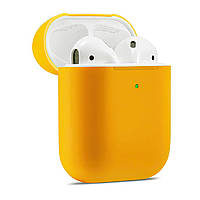 Чохол для навушників Airpods 1/2 помаранчевий силіконовий чохол для бездротових навушників Apple