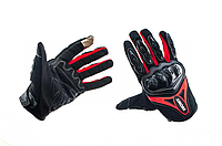 Мото перчатки черно-красные size XL