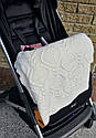 Дитячий в'язаний плед утеплений у коляску (ліжко), фото 4