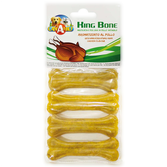 Ласощі для собак кістка курка пресована King Bone Chicken Croci 10см 35гр, 4шт/уп