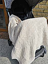 Дитячий в'язаний плед утеплений у коляску (ліжко), фото 3