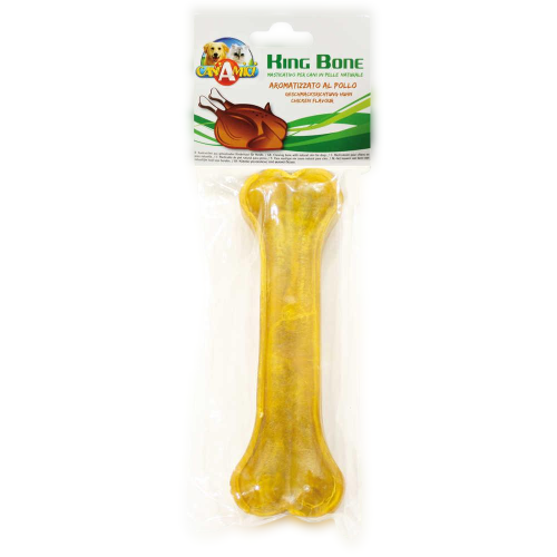 Ласощі для собак кістка курка пресована King Bone Chicken Croci 32см, 450гр, 1шт/уп