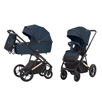 Коляска універсальна, візочок 2 в 1, CARRELLO Sigma CRL-6509 2in1 Navy Blue, синя, Карелло Сігма