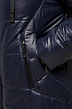 Жіноча зимова куртка Соната синій в розмірах 50-60, фото 6