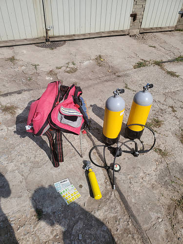 Акваланг для дайвинга комплект scubapro r190 комплект 2 балона 1 ...