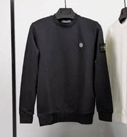 Stone Island черный мужской модный свитшот Стоун Айленд Коттон свитер кофта 012