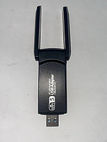 Двохдіапазонний USB WiFi адаптер 1300 Mbps (із двома потужними антенами), фото 5