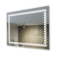 Зеркало с LED подсветкой 5 Вт в ванную влагостойкое 900х700 мм