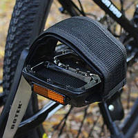 Ремни для педалей Стрепы Туклипсы велосипедные ремешки черные 45 см