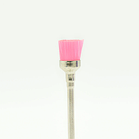 Щетка для чистки насадок Насадка-щетка, фреза для маникюра (розовая)
