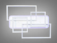 Светодиодная люстра в гостиную с диммером, цвет белый, 110W на 16м2 MX11045-2+2AWH-LS