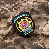 Шеврон на липучці International Police Association 7х9 см вишитий патч нашивка, фото 3