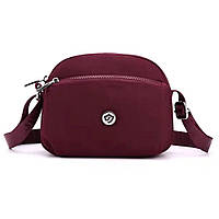 Женская сумка кросс-боди текстильная LVL 25497 бордовая