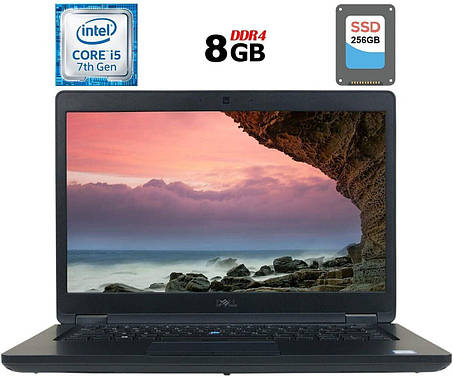 Ноутбук Dell Latitude 5490/ 14" (1366x768)/ Core i5-7300U/ 8 GB RAM/ 256 GB SSD/ HD 620, фото 1
